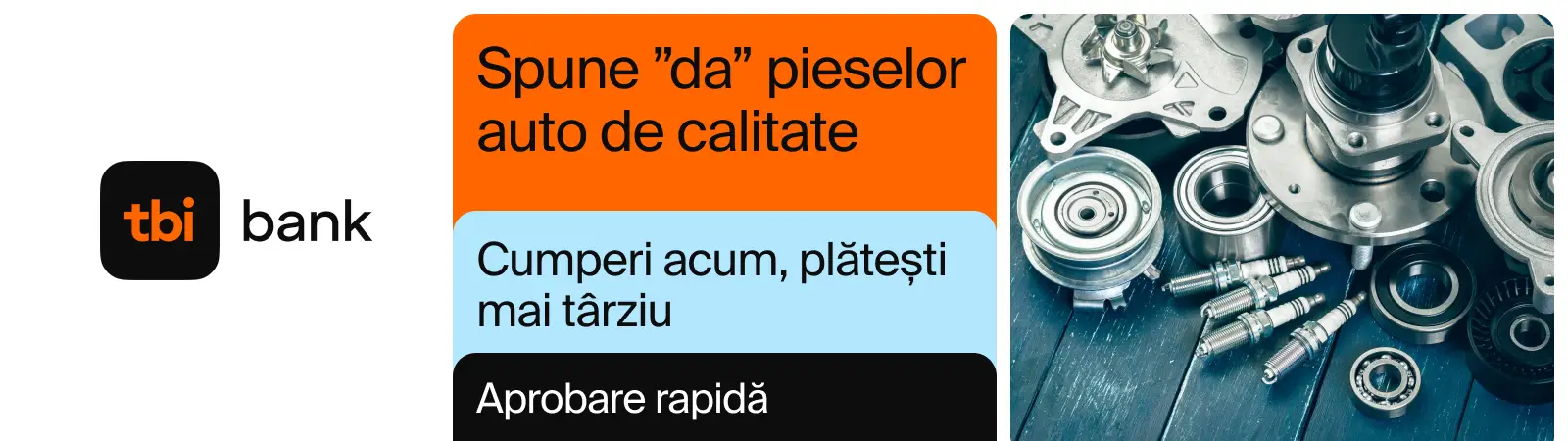 Piese auto &icirc;n rate cu TBI Bank &mdash; pieseautoas.ro